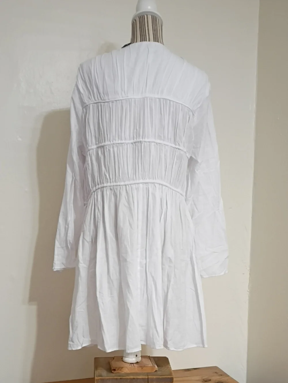 J Crew White Cotton Coastal Vacation Mini Dress Cover Up Size XL NWT
